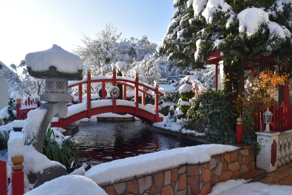 Gite Au Printemps Japonais, Petit Train De La Mure, Parc Des Ecrins Pierre-Chatel Exteriör bild