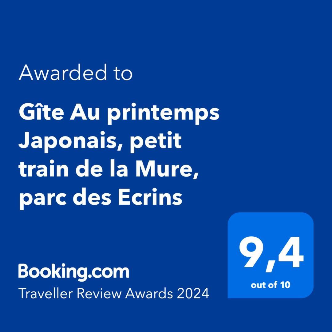 Gite Au Printemps Japonais, Petit Train De La Mure, Parc Des Ecrins Pierre-Chatel Exteriör bild